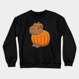 Capybara Pumpkin Costume Crewneck Sweatshirt